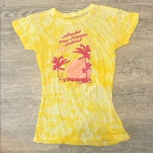 Hybrid & Company Yellow Tie-Dye Tee